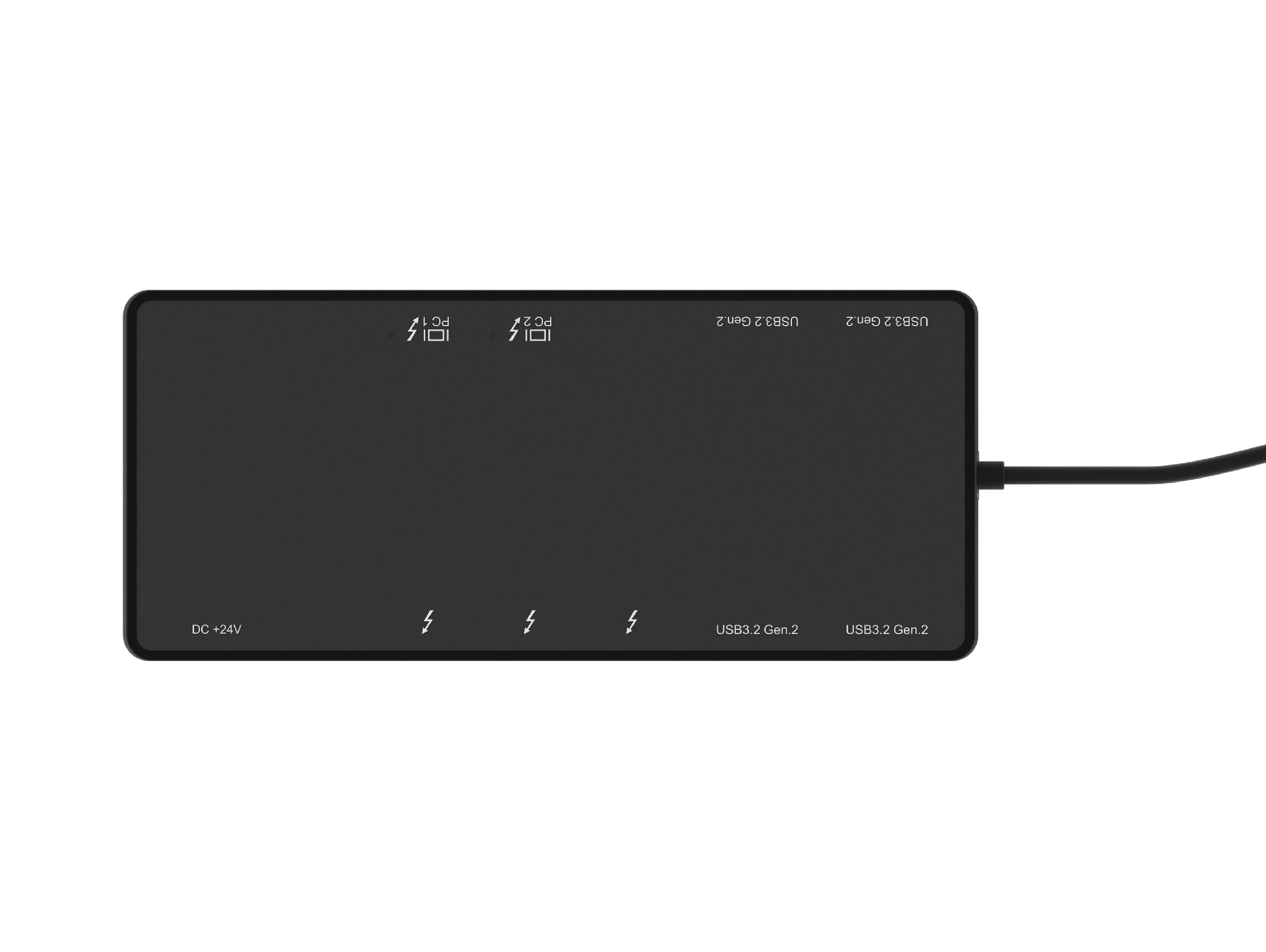 TBT4 KVM Dock (SI-452TB4), 2 to 2 KVM dock, Thunderbolt™4 speed up to 40Gbps, 8K@60Hz output through Thunderbolt connection.